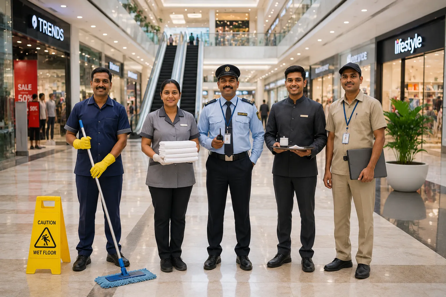 Shopping Malls manpower support
